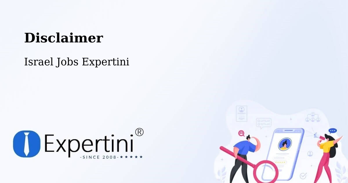 Disclaimer – Kafr Mandā - Israel Jobs Expertini